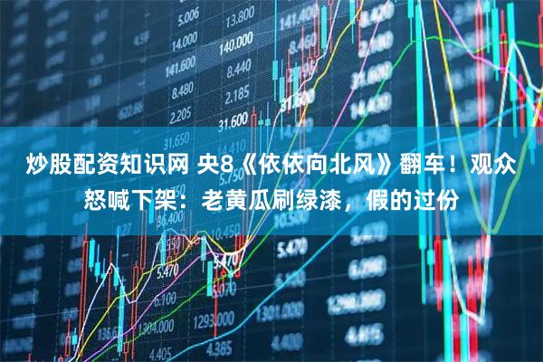 炒股配资知识网 央8《依依向北风》翻车！观众怒喊下架：老黄瓜刷绿漆，假的过份